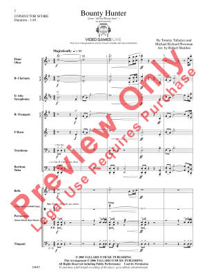 Bounty Hunter (from Advent Rising Suite) - Sheldon - Concert Band - Gr. 2