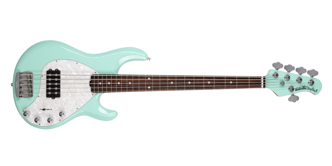 StingRay5 Special 5 H 5-String Bass with Case - Laguna Green