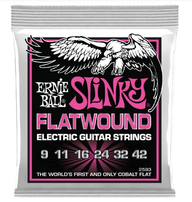 Super Slinky Flatwound 9-42 Electric Strings