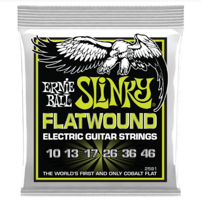 Regular Slinky Flatwound 10-46 Electric Strings