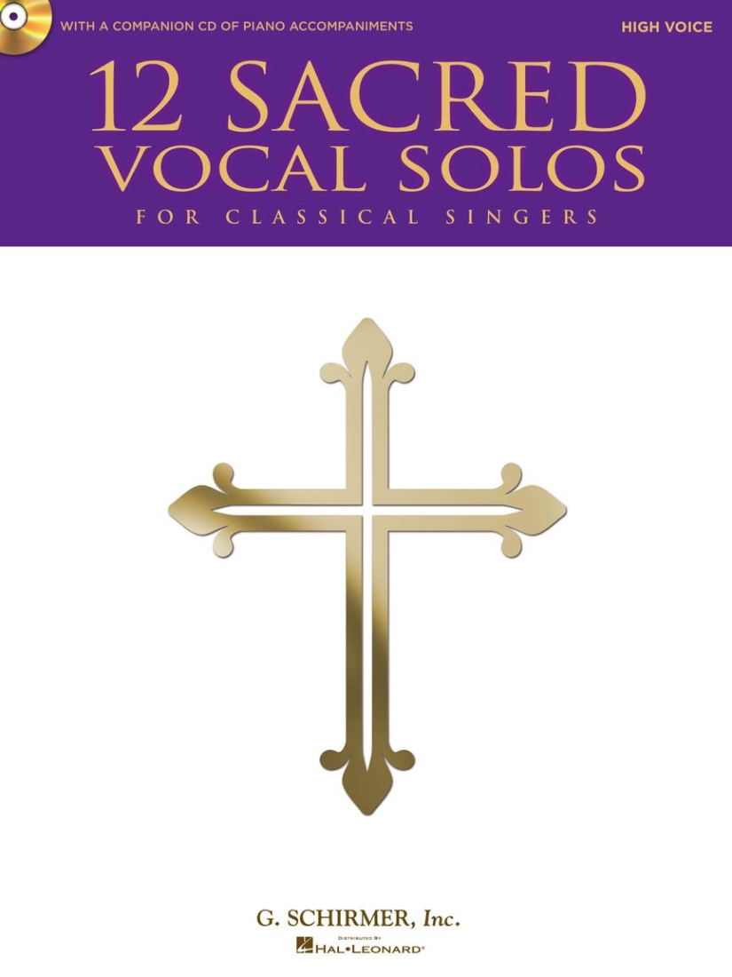 12 Sacred Vocal Solos for Classical Singers - High Voice/Piano - Book/CD