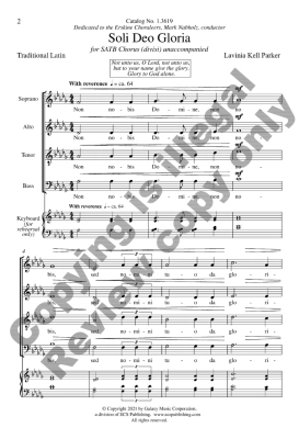 Soli Deo Gloria - Parker - SATB