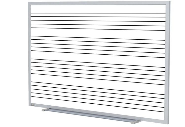 Music Staff Lined Whiteboard - 4 x 6\'