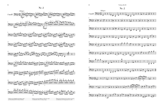 21 Etudes for Violoncello - Duport/Gertsch - Cello - Book