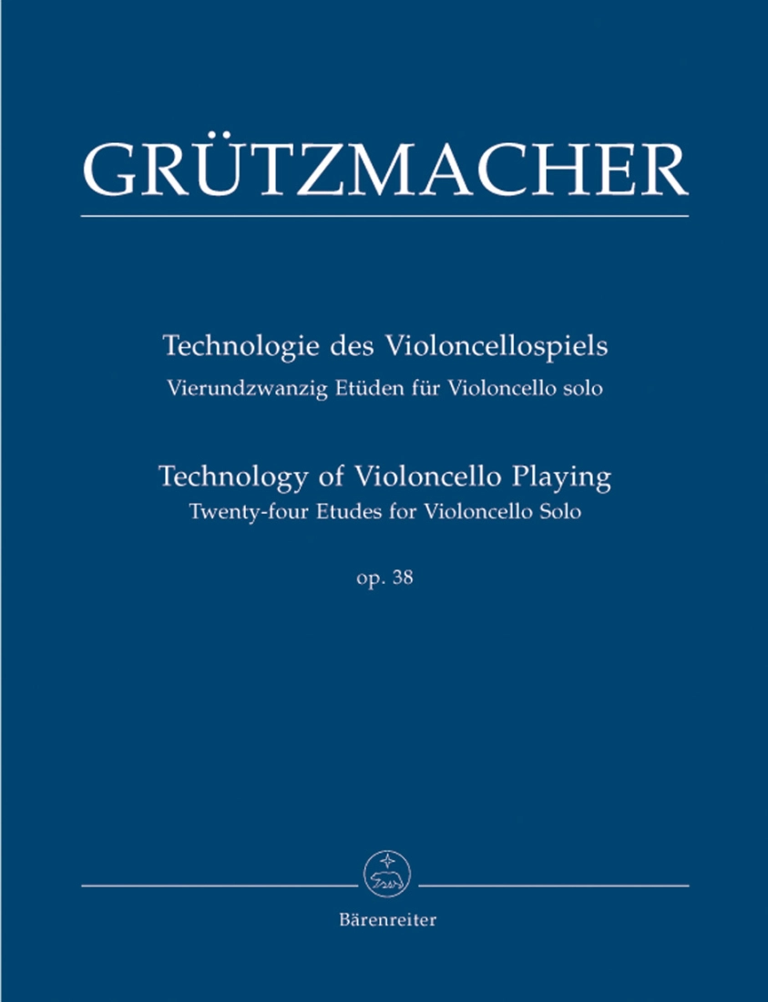 Technology of Violoncello Playing op. 38: Twenty-four Etudes for Violoncello Solo - Grutzmacher/Rummel - Cello - Book