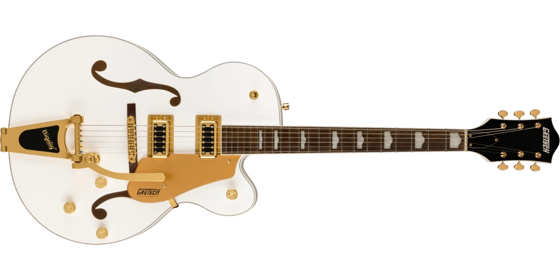 FSR G5427TG Electromatic Hollow Body Single-Cut with Bigsby and Gold Hardware - Snow Crest White