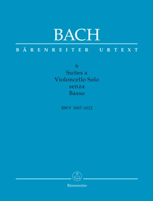 6 Suites a Violoncello Solo senza Basso BWV 1007-1012 - Bach - Cello - Performance Score/Facsimile in Folder