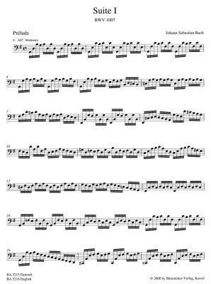 6 Suites a Violoncello Solo senza Basso BWV 1007-1012 - Bach - Cello - Performance Score/Facsimile in Folder