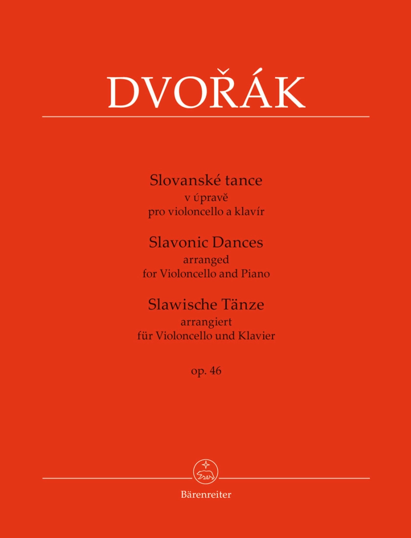 Slavonic Dances op. 46 - Dvorak/Gemrot - Cello/Piano - Book