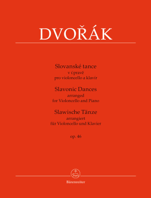 Baerenreiter Verlag - Slavonic Dances op. 46 - Dvorak/Gemrot - Cello/Piano - Book