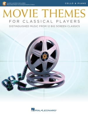 Hal Leonard - Movie Themes for Classical Players - Cello/Piano - Book/Audio Online