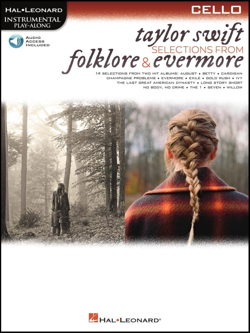 Taylor Swift: Selections from Folklore & Evermore - Cello - Book/Audio Online