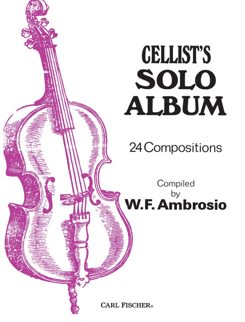 Cellist\'s Solo Album - Ambrosio - Cello/Piano - Book
