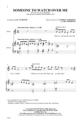 Someone to Watch Over Me - Gershwin/Althouse - SATB