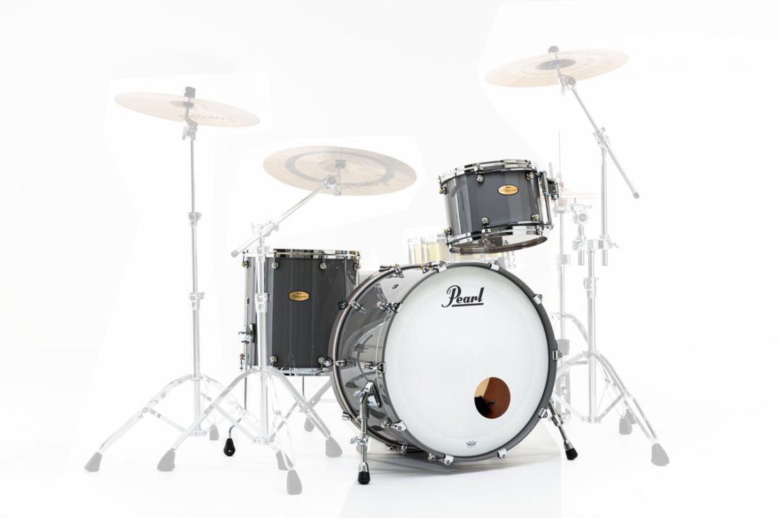 Reference One 3-Piece Shell Pack (24,13,16) with Chrome L-Rod - Putty Grey