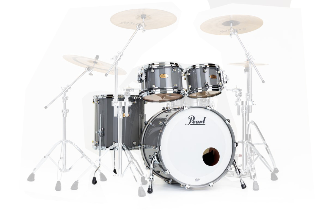 Reference One 4-Piece Shell Pack (22,10,12,16) with Chrome L-Rod - Putty Grey