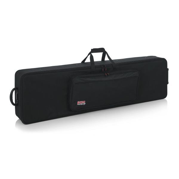 Slim, Extra Long 88-Note Lightweight Keyboard Case with Wheels
