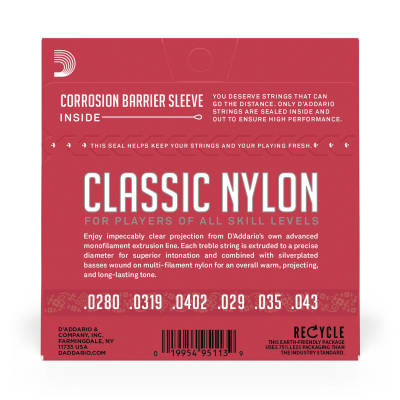 EJ27N - Classics Silver Wound/Clear Nylon - Normal