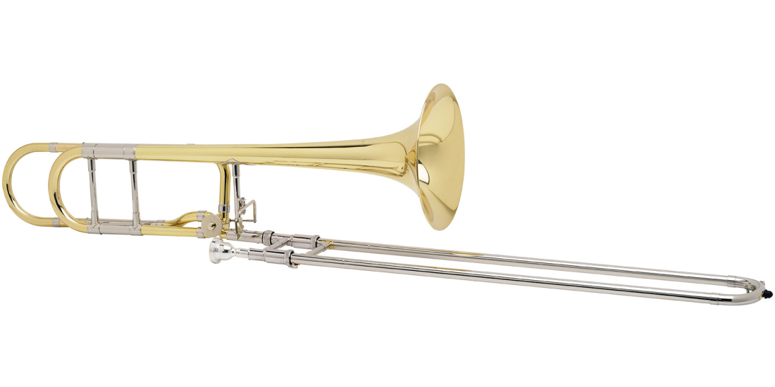 Mezzo 280 Bb/F Trombone with .547\'\' Large Bore - Clear Lacquer
