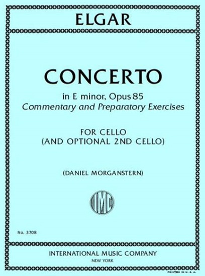 Cello Concerto in E minor, Opus 85 - Elgar/Morganstern - Solo Cello - Sheet Music