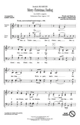 Merry Christmas, Darling - Carpenter/Pooler/Shaw - SATB