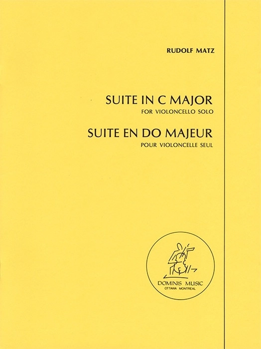 Suite in C Major - Matz - Solo Cello - Sheet Music