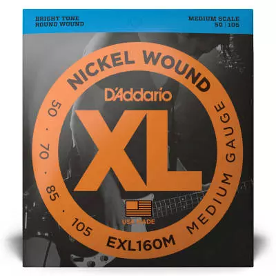 EXL160M - Nickel Round Wound MEDIUM SCALE 50-105