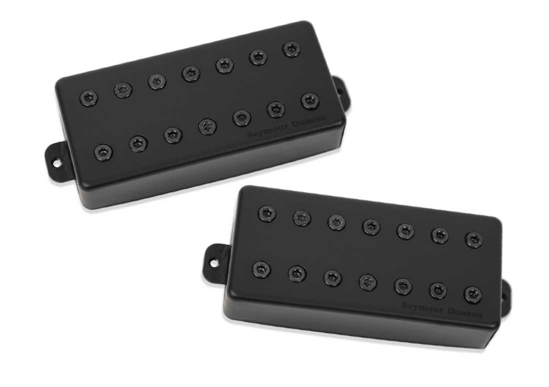 Mark Holcomb Scarlet & Scourge Humbuckers 7-String Pickup Set - Matte Black Cover
