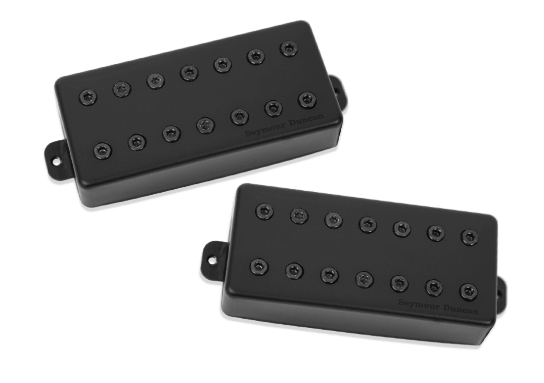 Mark Holcomb Scarlet & Scourge Humbuckers 7-String Pickup Set - Matte Black Cover