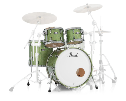 Masters Maple/Gum 4-Piece Shell Pack (22, 10, 12,16) with Chrome L-Rod - Shimmer of Oz
