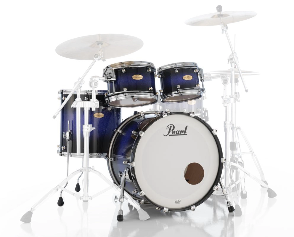 Masters Maple/Gum 4-Piece Shell Pack (22,10,12,16) with Chrome L-Rod - Purple Craze