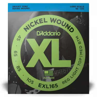 EXL165 - Nickel Round Wound LONG SCALE 45-105