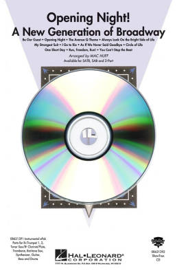 Hal Leonard - Opening Night: A New Generation of Broadway (Medley)- Huff - ShowTrax CD