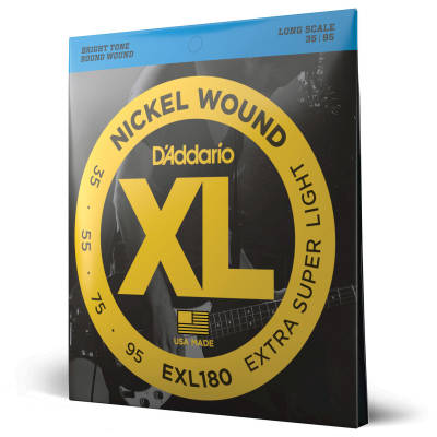 EXL180 - Nickel Round Wound LONG SCALE 35-95