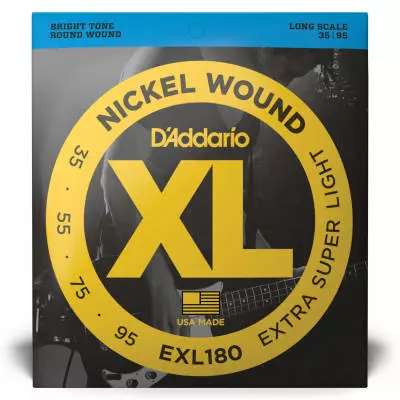 EXL180 - Nickel Round Wound LONG SCALE 35-95