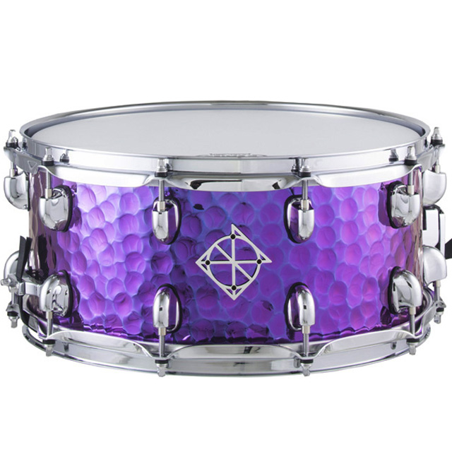 Cornerstone Series 6.5\'\' x 14\'\' Steel Snare Drum - Purple Titanium