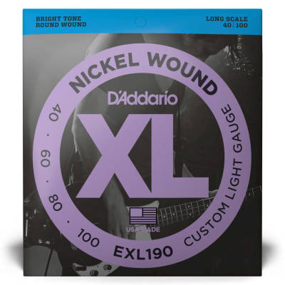 EXL190 - Nickel Round Wound LONG SCALE 40-100