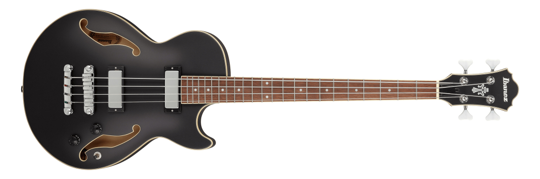 AGB200 Hollow 4-String Bass - Black Flat