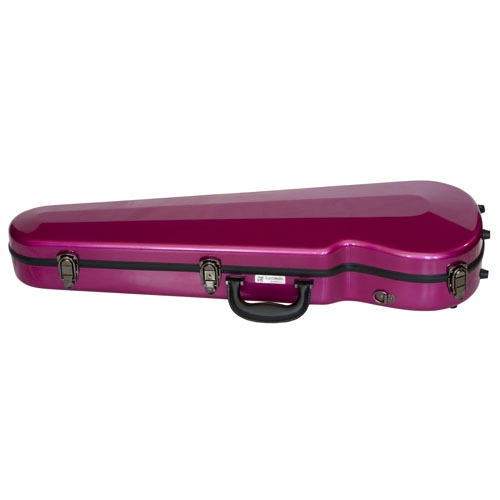 Contour Violin Case with Smooth Finish - Fuchsia