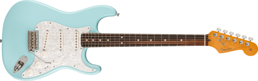 Fender - Limited Edition Cory Wong Stratocaster Electric Guitar, Rosewood Fingerboard with Case - Daphne Blue