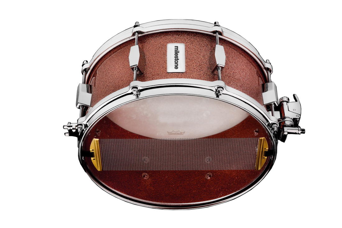 Milestone 14x6.5\'\' Fiberglass Snare Drum - Copper Sparkle