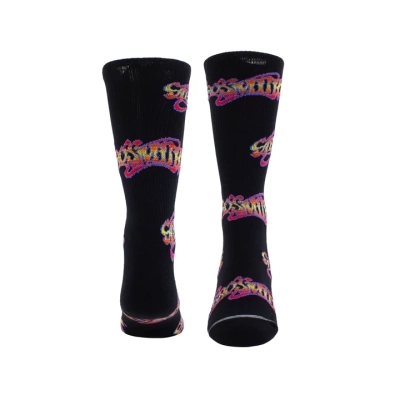 Aerosmith Rock Tour - All Over Logo Crew Socks