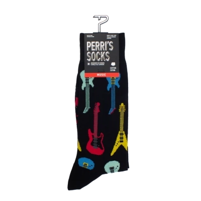 Electric Guitar Crew Knit Socks