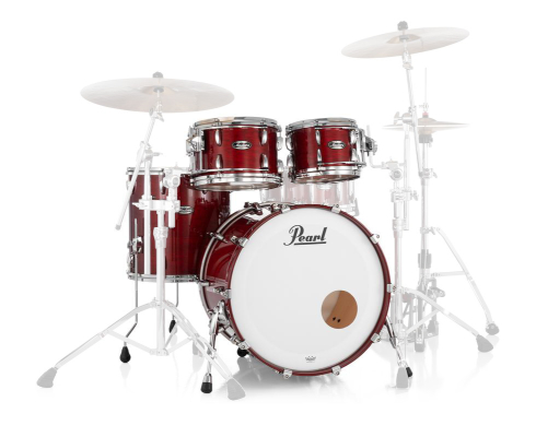 Pearl - Masters Maple 4-Piece Shell Pack (22,10,12,16) with Chrome L-Rod - Natural Cherry