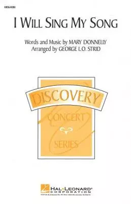 Hal Leonard - I Will Sing My Song