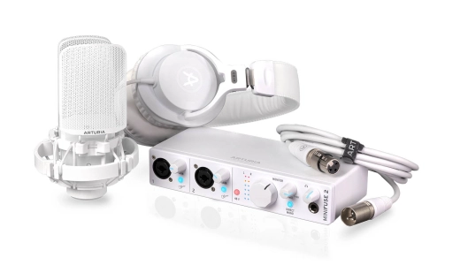 Arturia - MiniFuse Complete Audio Solution Recording Pack - White