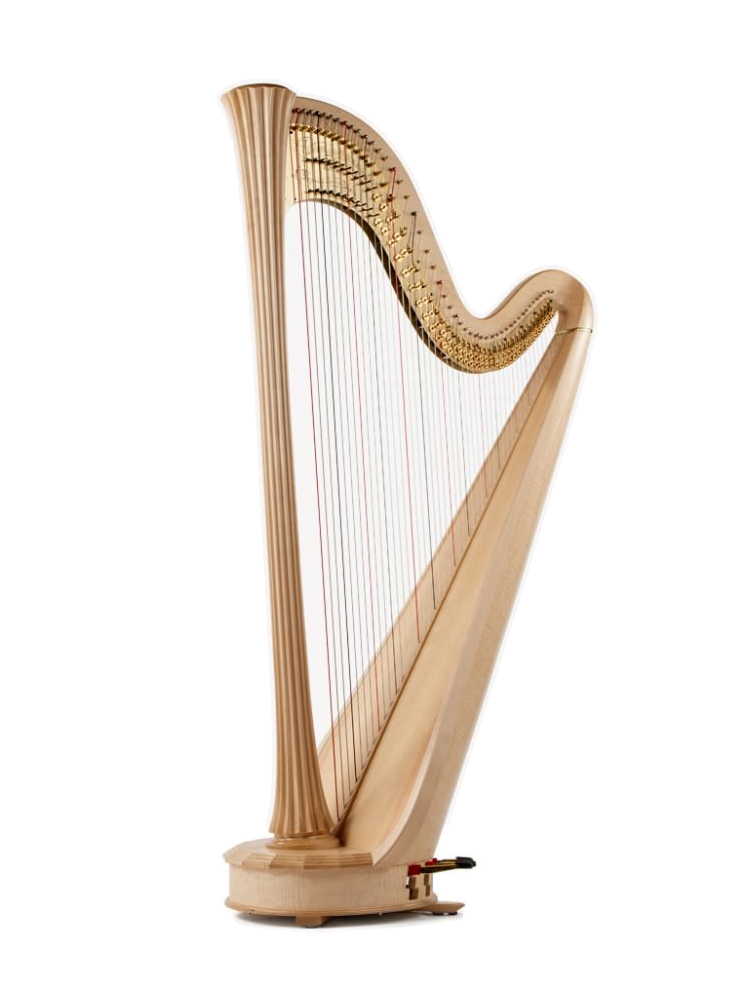 Style 100 47-String Pedal Harp - Natural