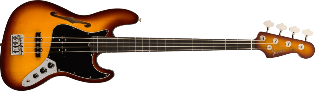 Suona Jazz Bass Thinline, Ebony Fingerboard - Violin Burst