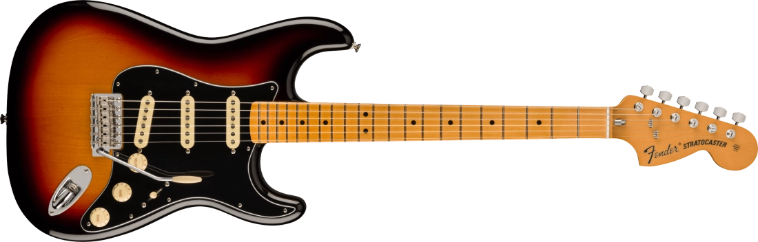 Vintera II 70s Stratocaster, Maple Fingerboard - 3-Color Sunburst with Gig Bag