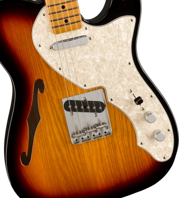 Vintera II 60s Telecaster Thinline, Maple Fingerboard - 3-Color Sunburst with Gig Bag